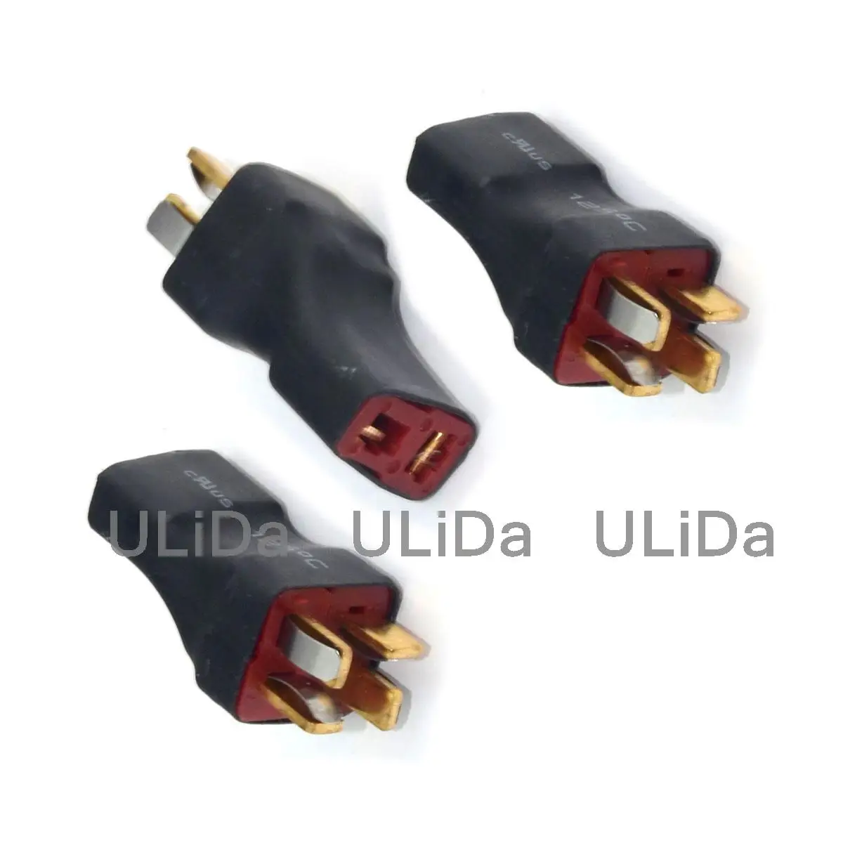 3pcs T-Plug Deans Style Series RC Battery ESC Connector / Adapter 1F2M for Helicopter Multicopter Quadcopter