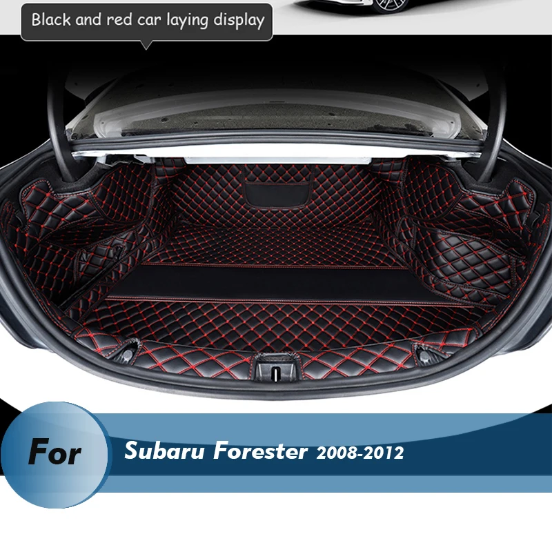 

Only bottom mat Leather Car Trunk Mat For Subaru Forester 2008-2012 Cargo Liner Accessories Interior Boot
