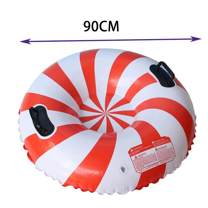 

Premium Inflatable Snow Tube 35inch Diameter Sled Heavy Durable Duty Ski Circle Outdoor Sports Ski Supplies