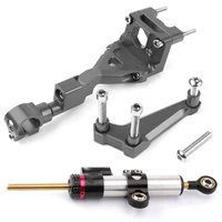 for kawasaki z250 2015 2016 motorcycle cnc aluminium adjustable steering stabilize damper bracket mounting kit