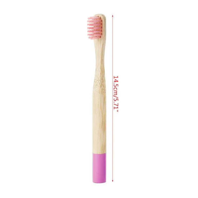 

Kids Bamboo Toothbrush - Child size Soft Free Color Safe Bristles (4 pack) Completely soft nylon bristles