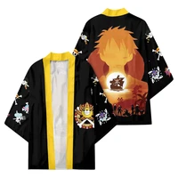 anime one piece pirates cosplay cloak kimono cardigan robe cospaly costume print casual coat