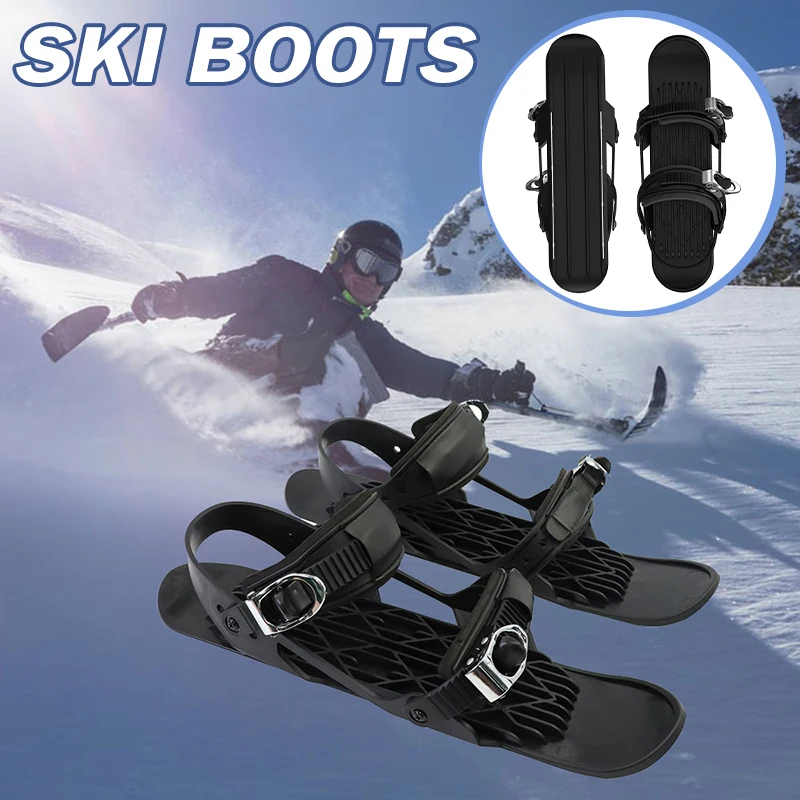 

Mini Short Ski Skates High Quality Snowboarding Shoes Portable Skiing Shoes for Men Women