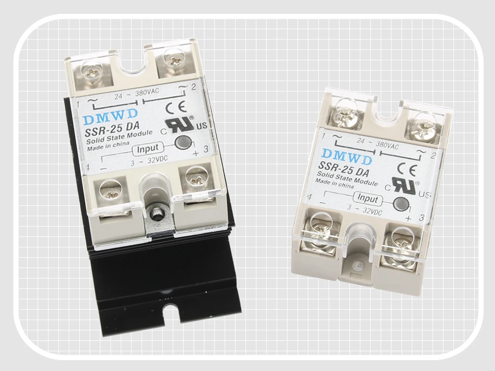 Твердотельные реле SSR-10DA SSR-25DA SSR-40DA 10A 25A 40A на самом деле 3-32 В постоянного тока в переменный 24-380V AC SSR 10DA 25DA 40DA