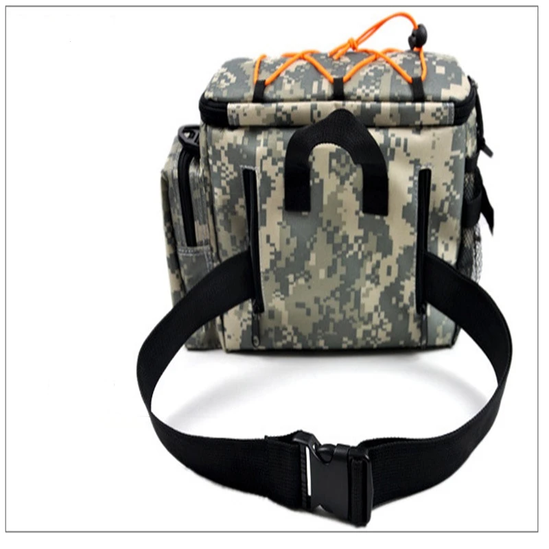 

Multifunction Fishing Bag 20x11x17cm High Capacity Fishing Tackle Lure Bag Shoulder Bag Canvas Waist Bag