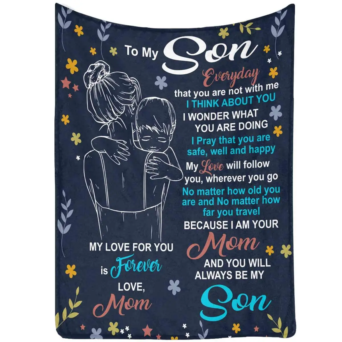 

Blanket to My Son from Love Mom, My Love for You is Forever Travelling Camping Blanket