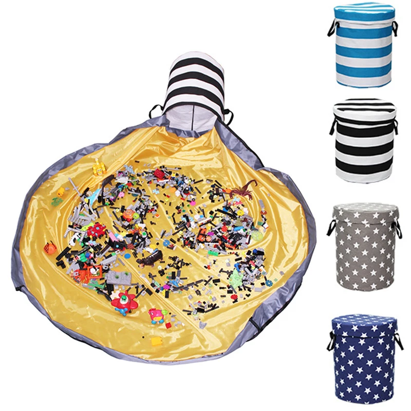 

Toy Storage Bag Toy Bags Blocks Play Mat Bag Kids Child Toys Game Storage SlideAway Organizer Baskets Pouch Indoor Outdoor