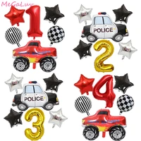 racing car party decorations blaze monster machines number balloons set children gifts boys birthday party decoration kids balls