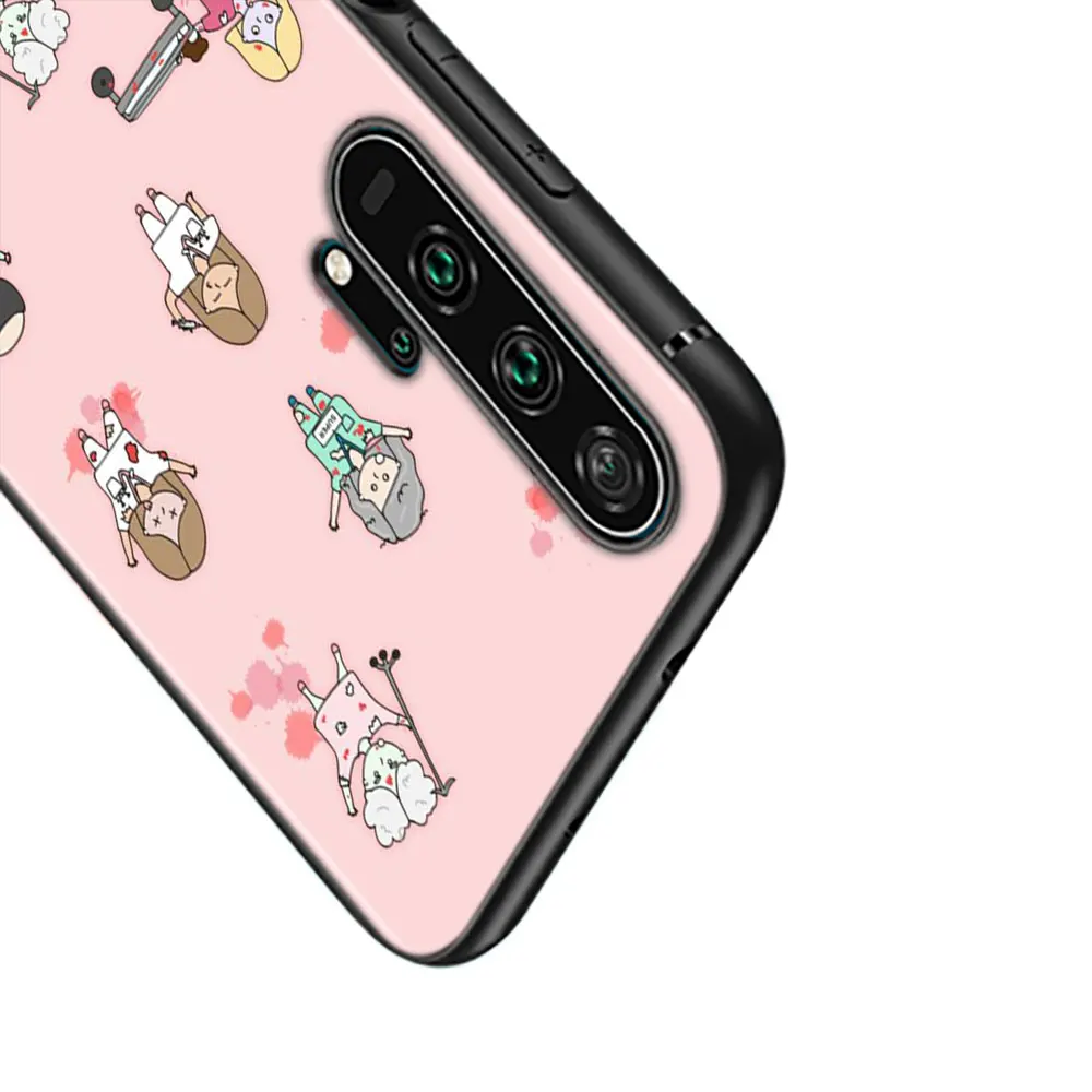 Черный силиконовый чехол для медсестры медицинская медицина для huawei Honor 10i 9X8X20 10 9 Lite 8 8A 7A 7C Pro удобный телефонный футляр