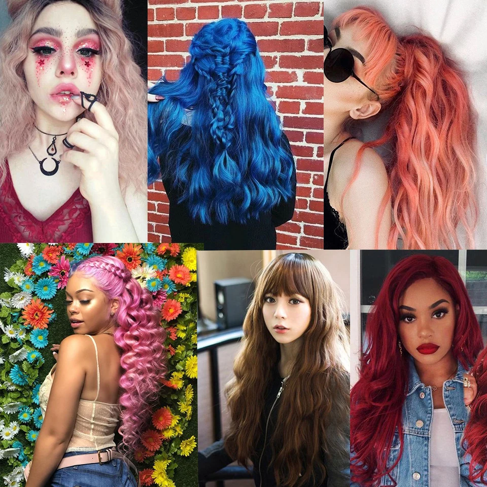 Черные синтетические парики для женщин FREEWOMAN парик с волнистыми волнами в