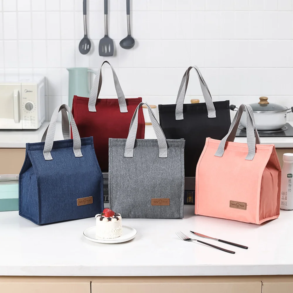 

Ручная сумка для бенто, Портативная сумка для ланча, сумки, утолщенная алюминиевая пленка, сумка для ланча, Студенческая портативная Сумочк...