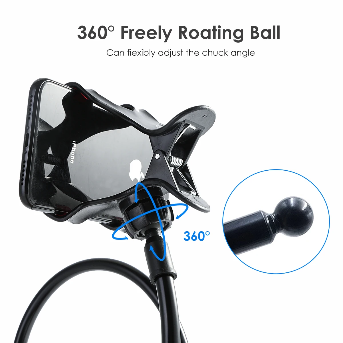 universal mobile phone holder bed clip lazy bracket flexible gooseneck clamp long arms mount table desk stand phone holder free global shipping