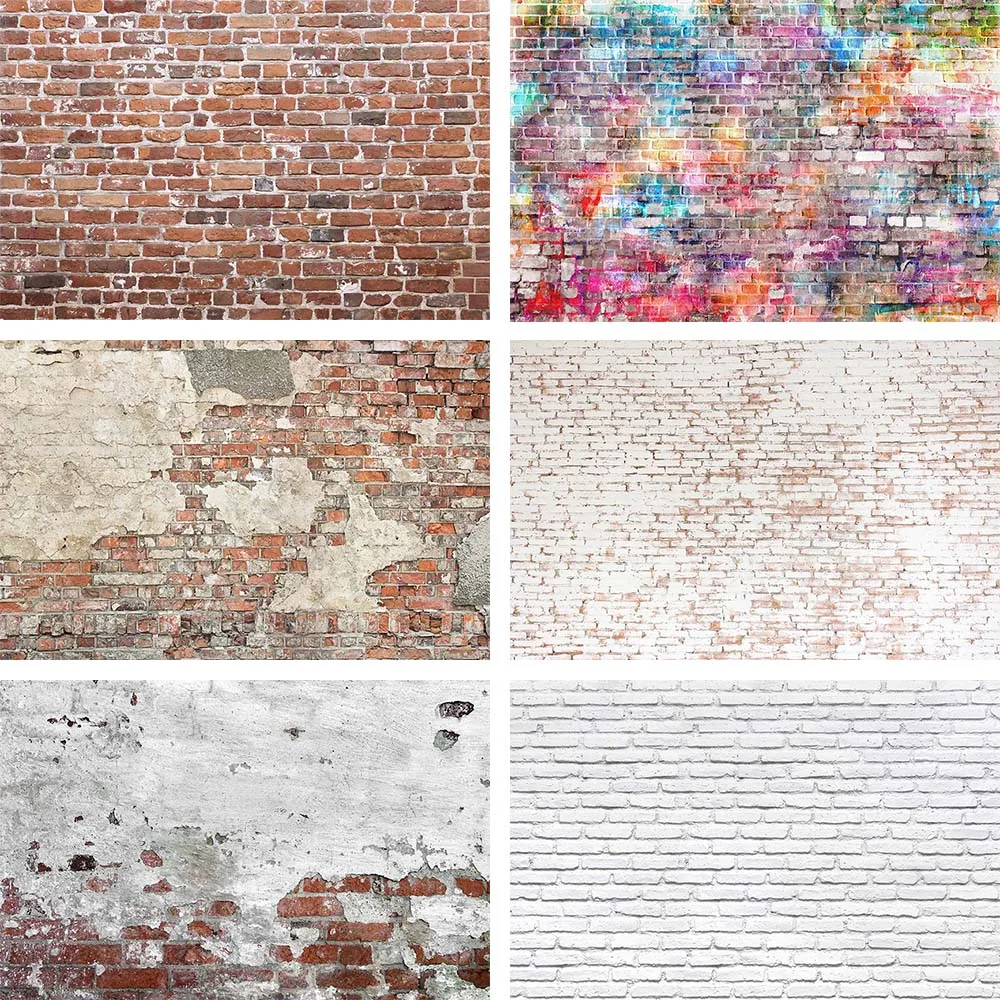 Mehofond Photography Background Old Brick Wall Cement Party Baby Child Portrait Photographic Photocall Backdrop Photo Studio