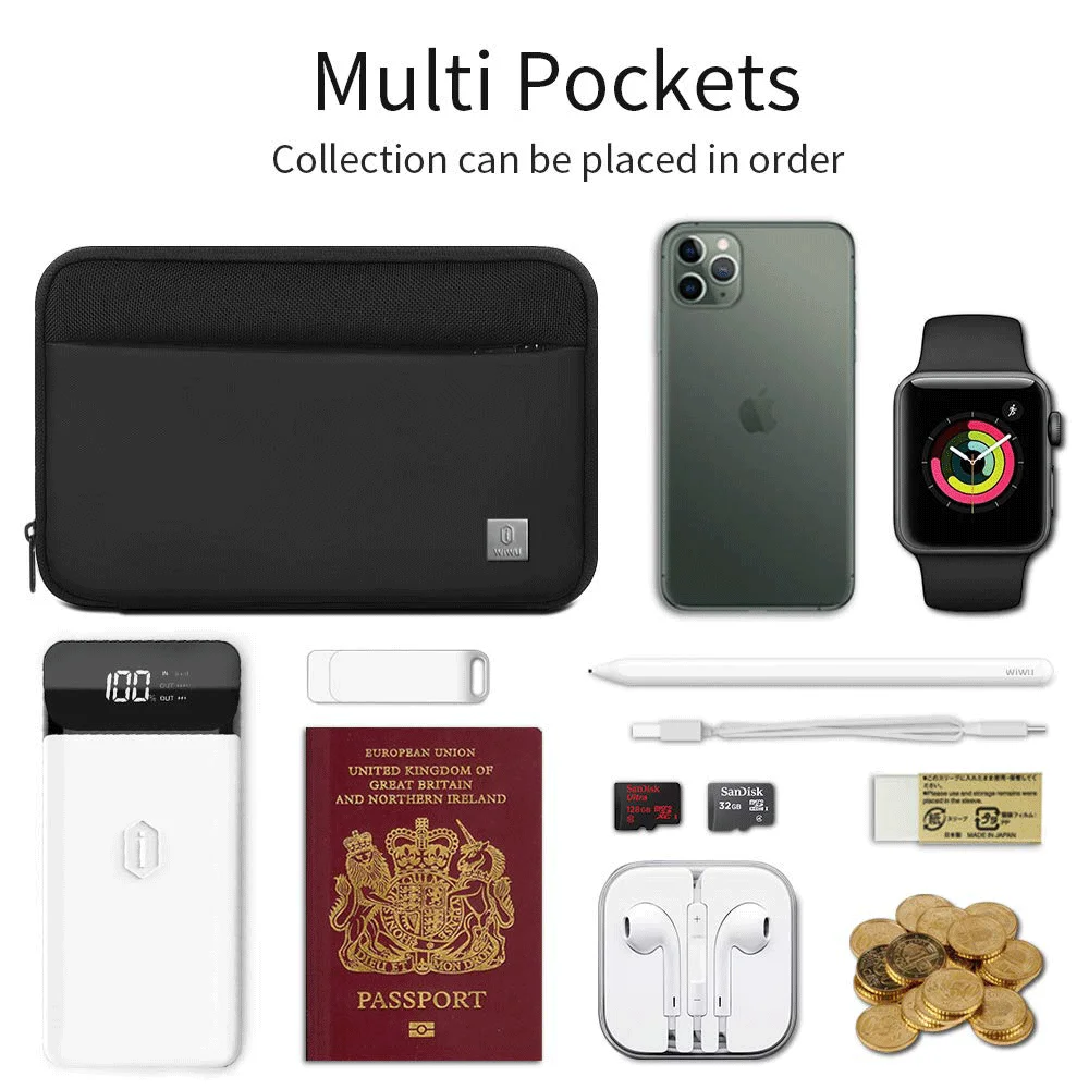 Портативная сумка WIWU водонепроницаемая для хранения электроники чехол