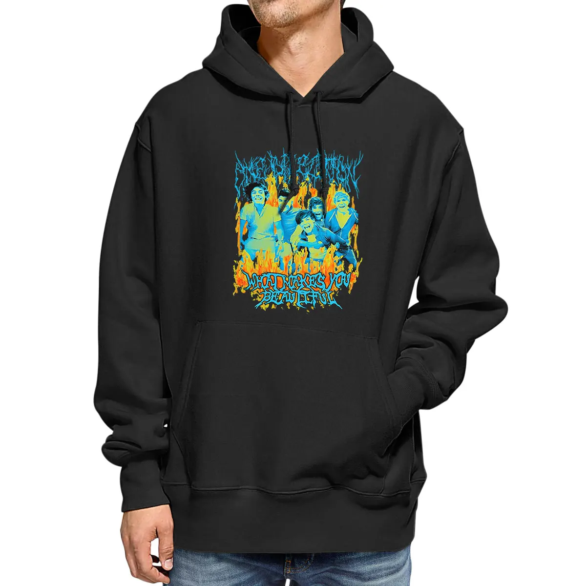 

Забавная односторонняя футболка унисекс из хлопка и тяжелого металла, Регулируемая Новинка, мужские повседневные толстовки, Женская толст...