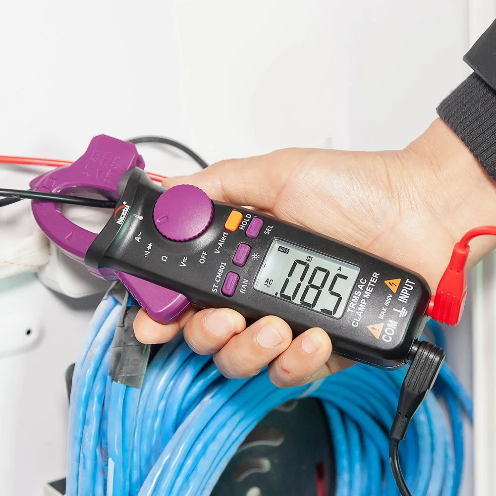 Nicetymeter CM801 True RMS отсчетов цифровой зажим мультиметров сопротивление температуры