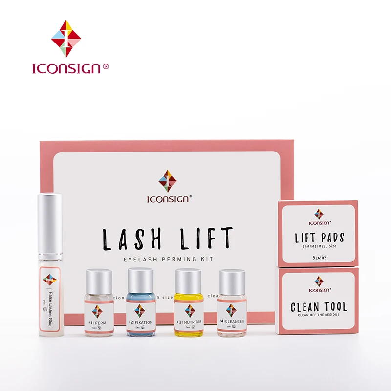 5 компл./лот ICONSIGN ресницы Лифт комплект салон Красота Пермь лосьон для наращивания ресниц завивка комплект реснички Красота инструменты для макияжа