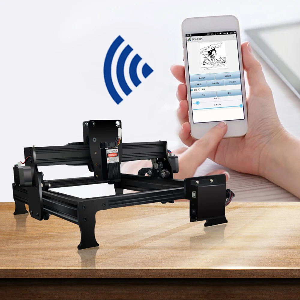 7 Вт/20 Вт ЧПУ лазерный гравер Портативный гравировальный станок для резьбы Мини DIY