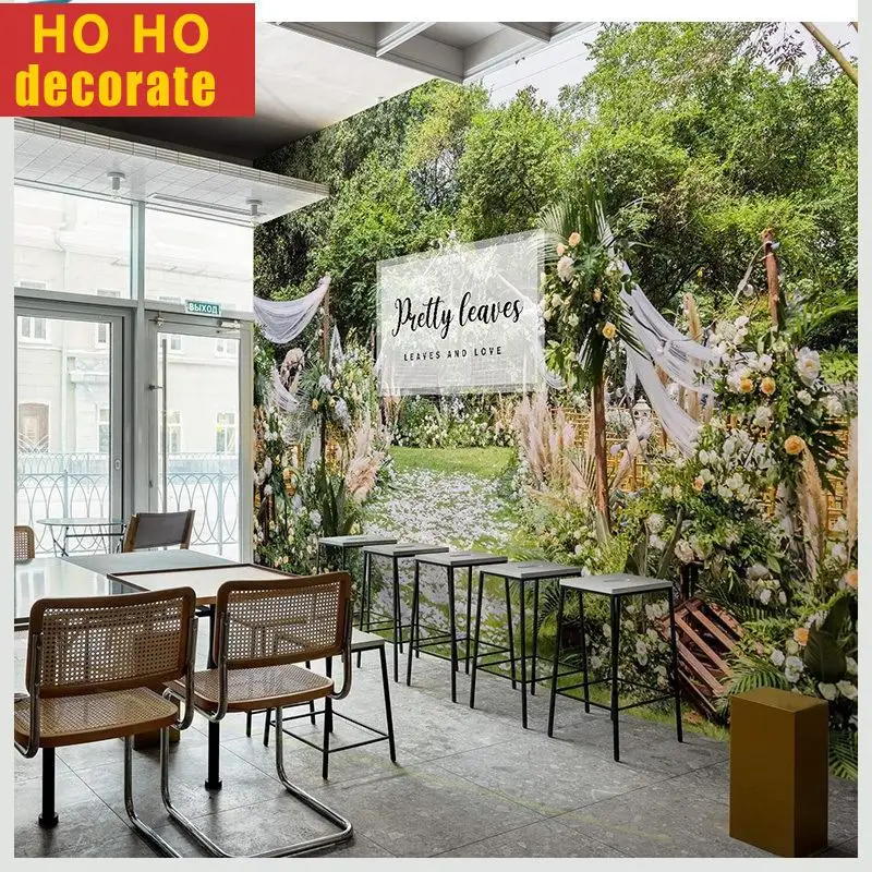 3D-обои для гостиной столовой спальни с изображением леса и природного ландшафта -