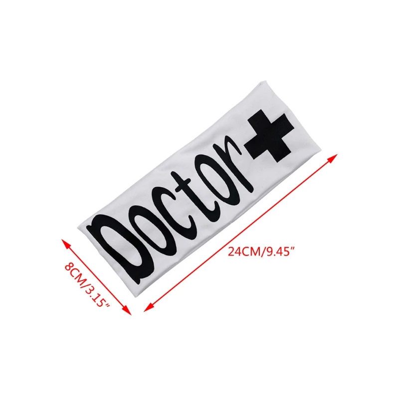 Доктор с принтом в виде букв для кнопки повязка Нескользящие эластичные защита