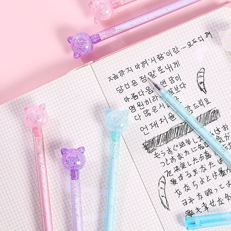 Милая свинья прозрачная ручка для студентов рекламный подарок канцелярские