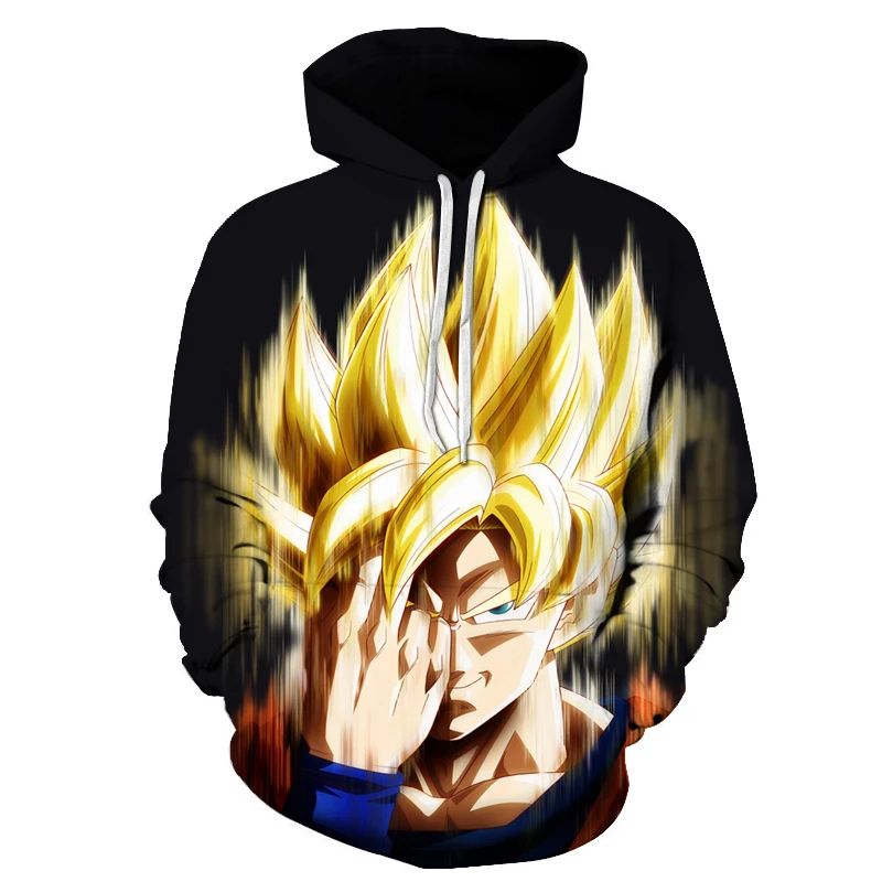 LMS124L Dragon Ball Z Vegeta Resurrection толстовки для женщин и мужчин Аниме Толстовка Супер Saiyan Goku/Majin Buu/Piccolo/Cell DBZ Толстовка пальто - Цвет: LMS124L