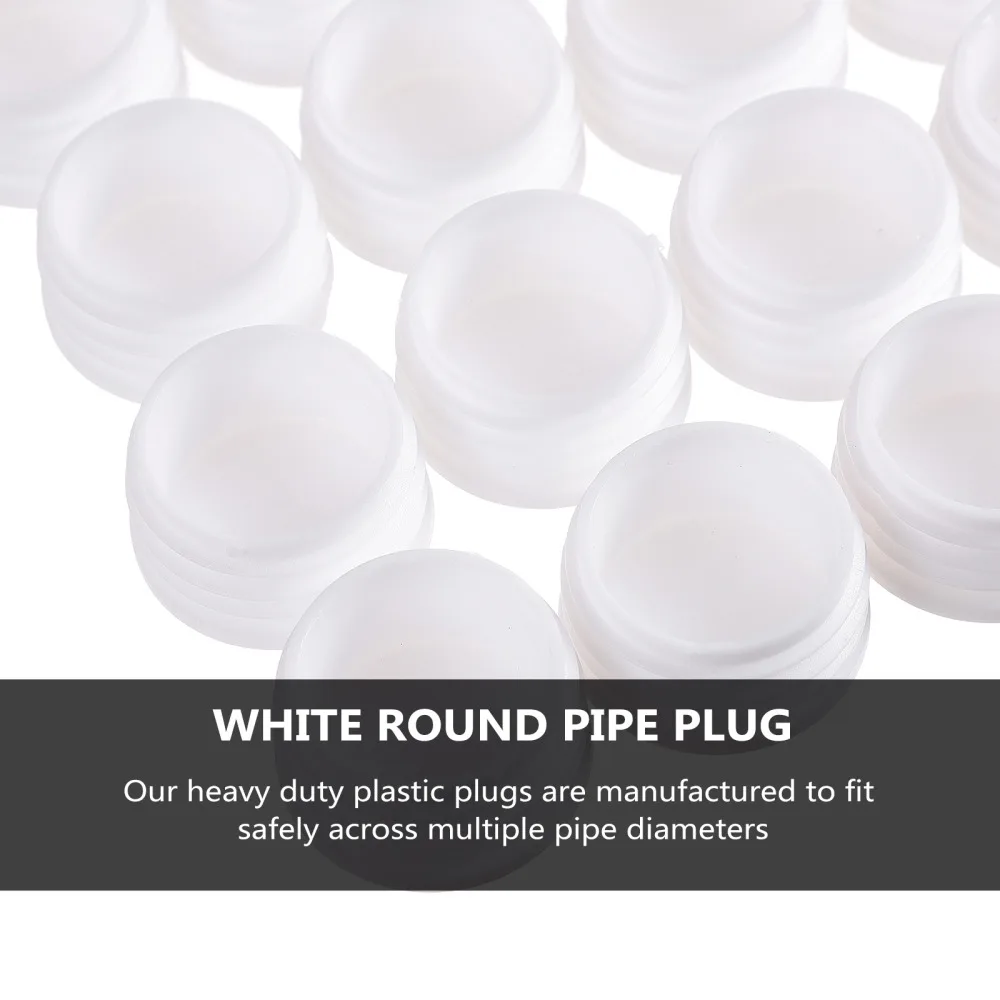 

50pcs Furniture Leg Plug Round Cover Tube Bung Blanking End Caps
