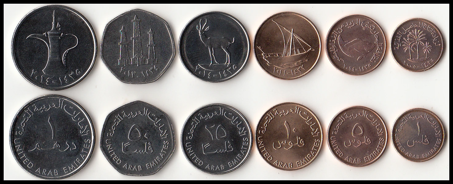 

ОАЭ 6 штук набор монет Азия новая Оригинальная монета Unc Коллекционная версия настоящий редкий памятный случайный год