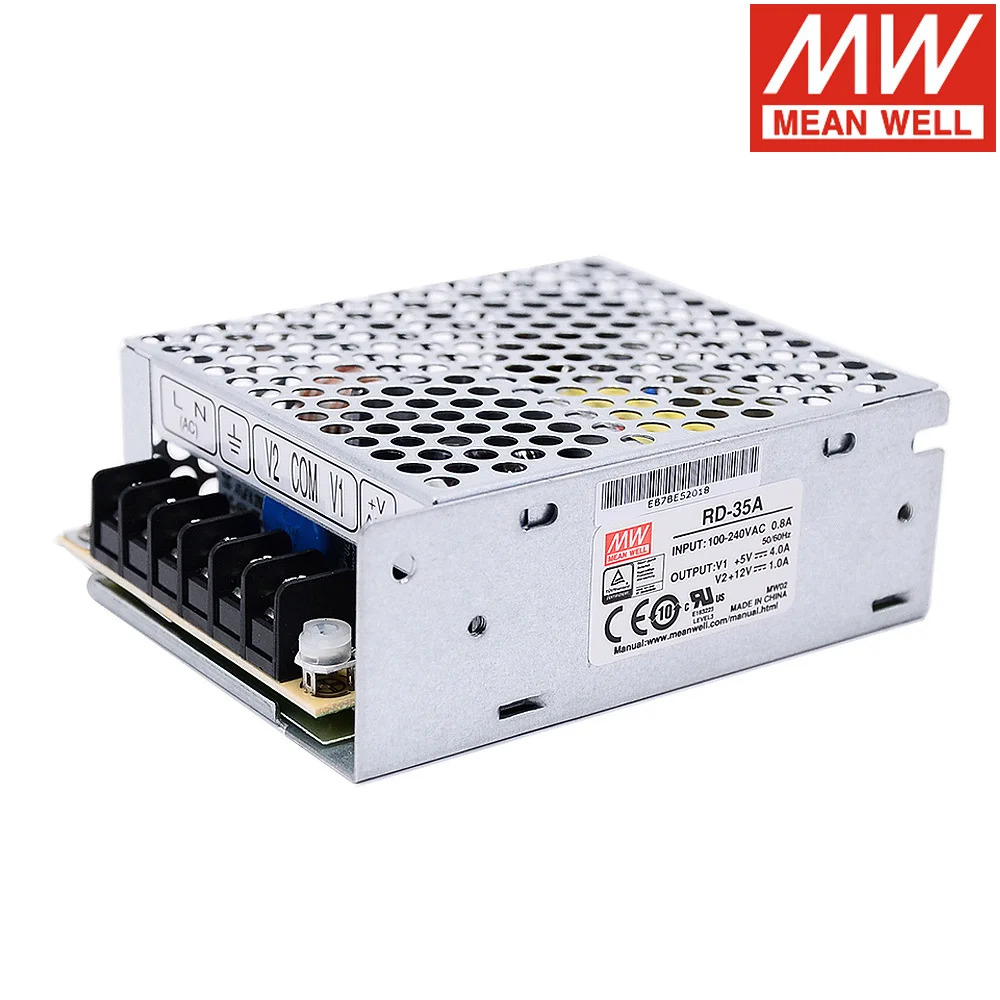 Тайваньская компания MEAN WELL 32W AC/DC двойной выходной импульсный источник питания 5V