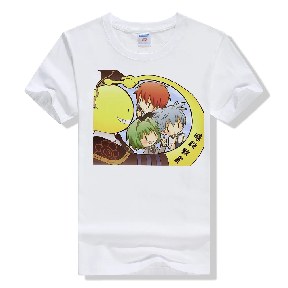 

Assassination Classroom Series T Shirt Women Japanese Anime Short Sleeve Modern Round Neck Style Design White Clothes Female