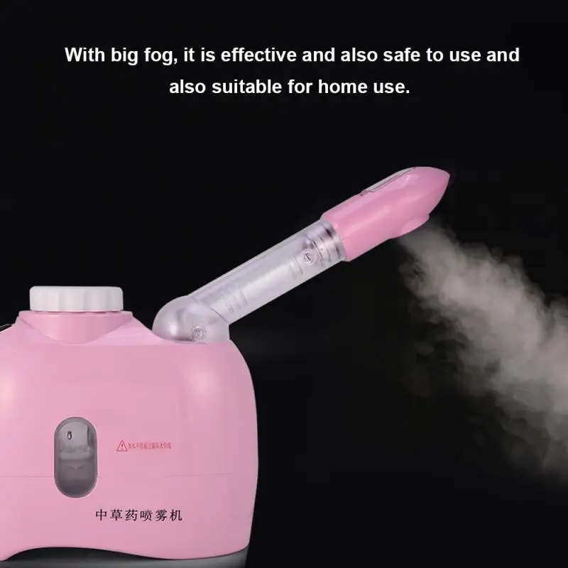 

220V Facial Steamer Thermal Steam Humidifier Herbal Vaporizer Aroma Ozone Vaporizer Face Sauna Spa Instrument Care Machine