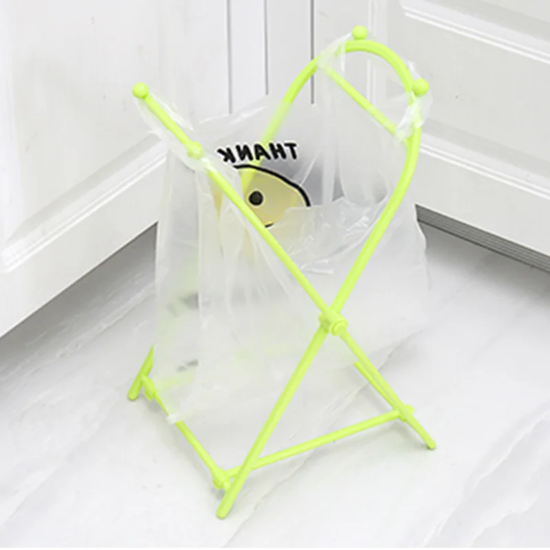 Удобная вешалка для мусорных мешков складной держатель сумок кухонная напольная