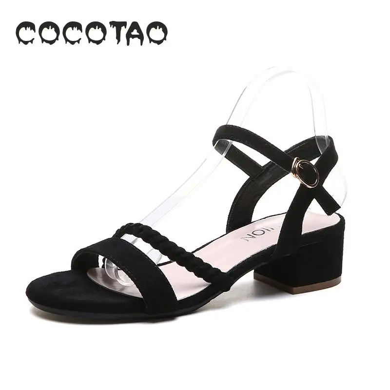 Сандалии сказочные женские с узким ветром на лето 2019 года выпуск Хань новые