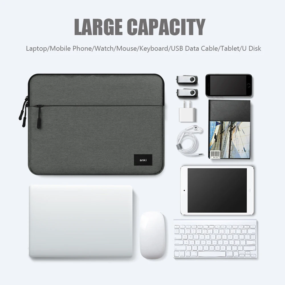 Сумка-чехол для ноутбука 1 шт. чехол MacBook Air Pro Lenovo HP Dell Asus 11 13 14 15 4 6 дюйма сумка на