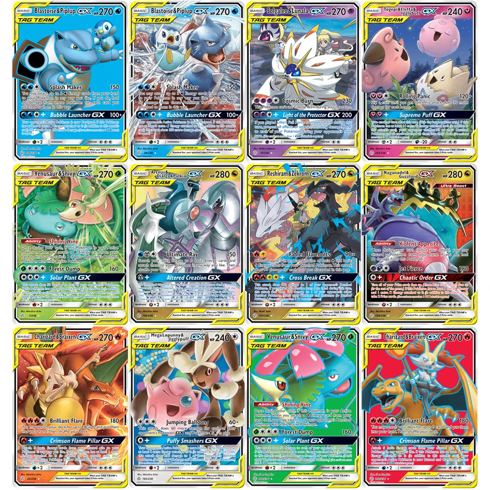 Juego de cartas coleccionables de Pokemon franc&eacute;s para ni&ntilde;os, juego de cartas de Pokemon de alta calidad, lote de 10 Uds.-3