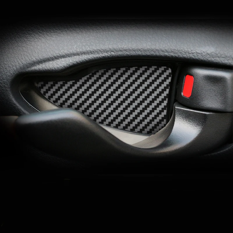 Для Toyota Vios углеродное волокно Автомобильная интерьерная дверная ручка орнамент