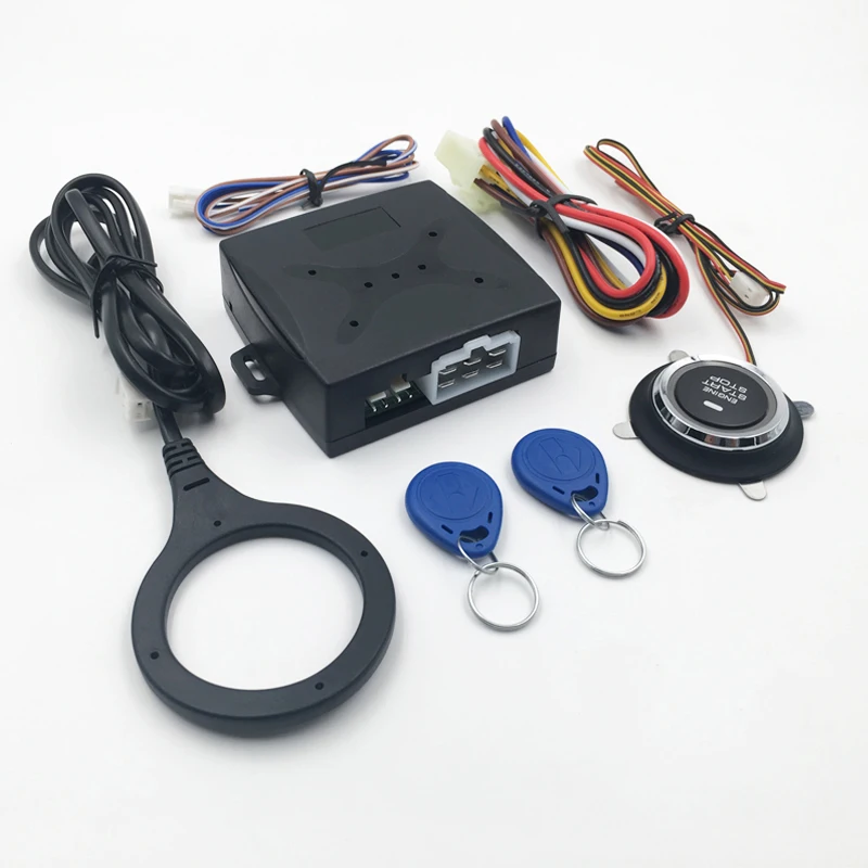 Car Alarm Engine Push Start Button RFID Lock Ignition Starter Keyless Entry Stop Anti-theft System NQ-ST9002 | Автомобили и