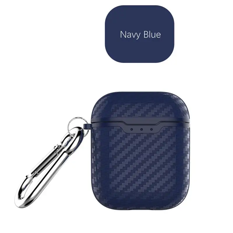Blue VETOMEET Изысканная Текстура Bluetooth беспроводной Чехол для наушников для Airpods3 углеродное волокно узор чехол для наушников Airpods Pro 2 1 - Цвет: Blue