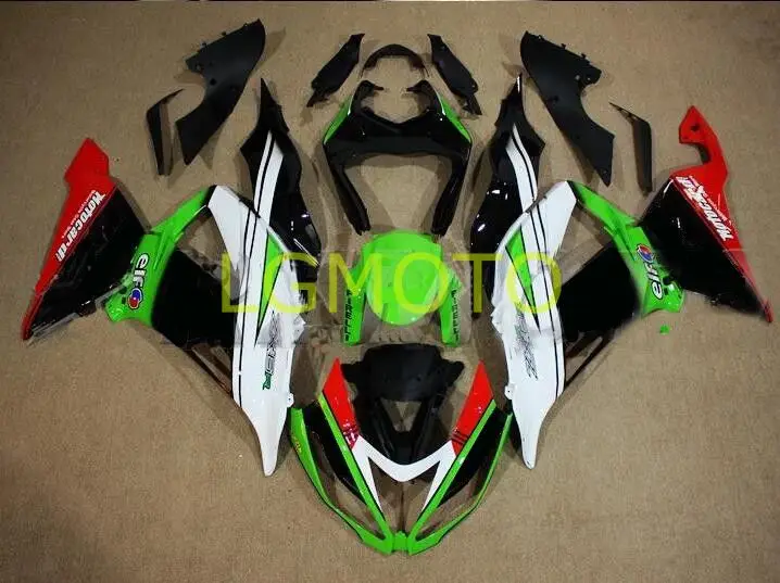 

Bodywork for Ninja ZX6R 2013 Blk white Fairings for KAWASAKI zx6r 2014 2015 zx 6r 13 14 15 16 17 18 2016 2017 2018 body kits