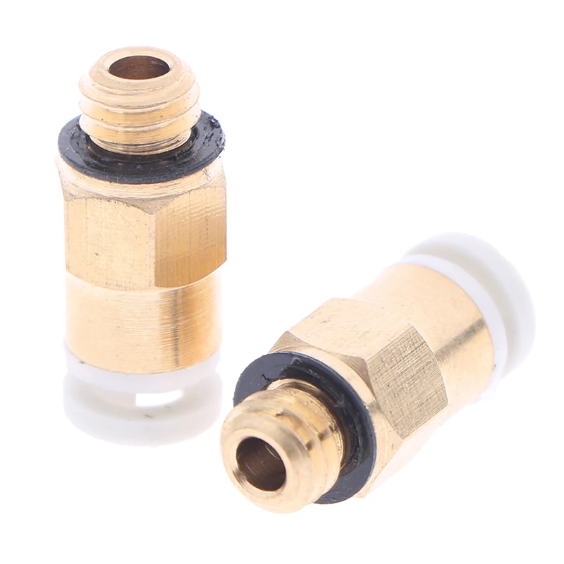

2pcs/pack Extruder One-touch Pneumatic Fittings Joint 4*2mm Tube M6 KJH 04 for 1.75 m 3D Printer Accessories