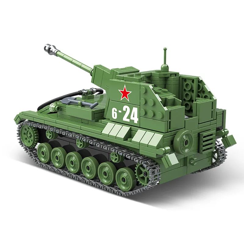Военные военные Второй мировой войны WW2 SWAT солдатики советские SU 76M самоходные