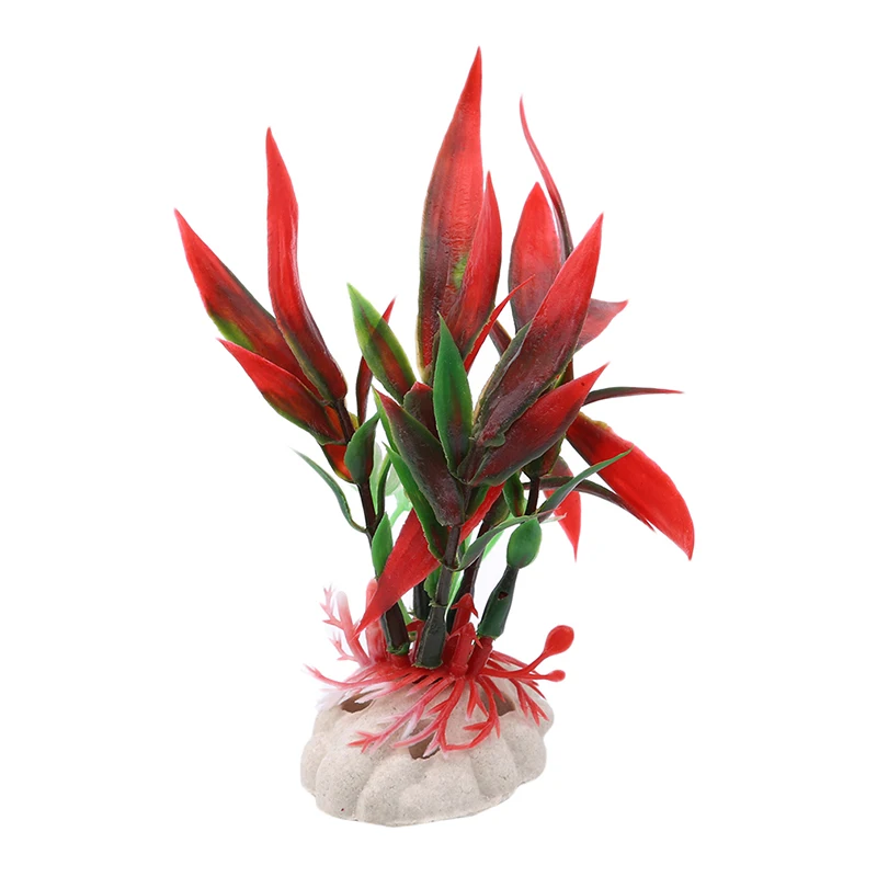 Пластиковое растение аквариум с травой декоративное моделирование бамбуковые