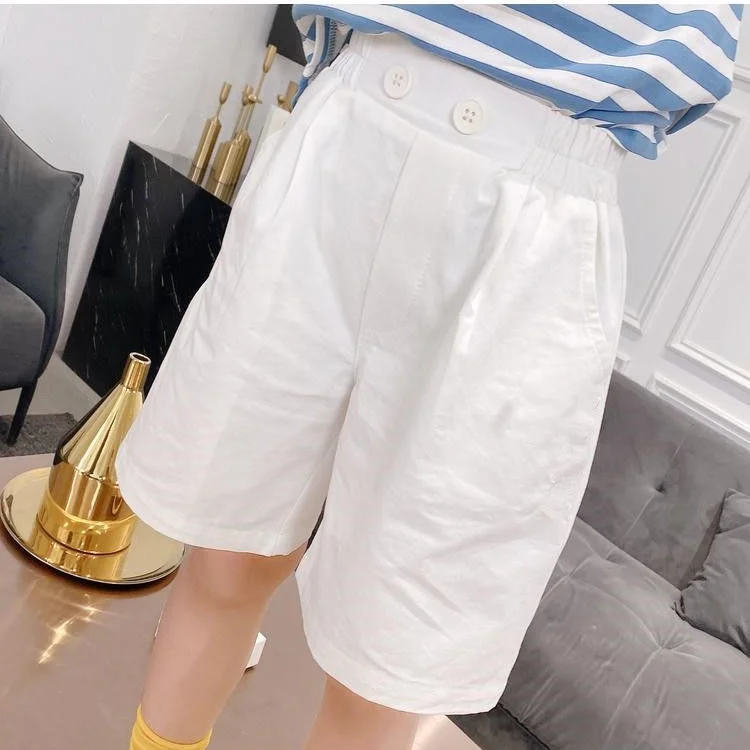 

Children Pants 2021 New Summer Kids Clothing Casual Girls Loose Shorts Thin Solid Color Tide