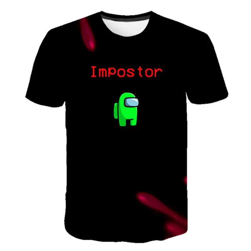 

Boys Among Us T Shirt Kids Amongus 3D Print Cartoon Red T-Shirt Funny For Girls Child T-Shirt Children Clothes Tops Baby Tshirts