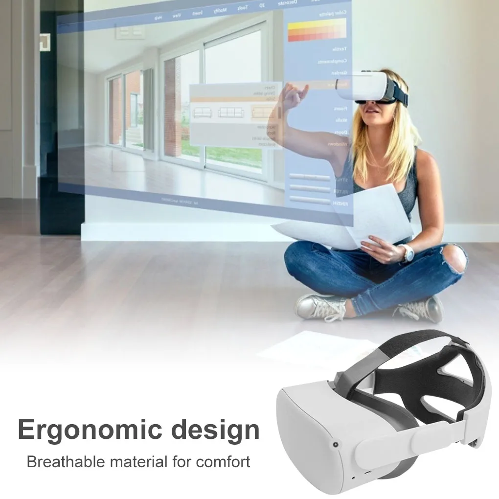 Регулируемый головной ремень для Oculus Quest 2 Elite улучшающий комфорт Виртуальные