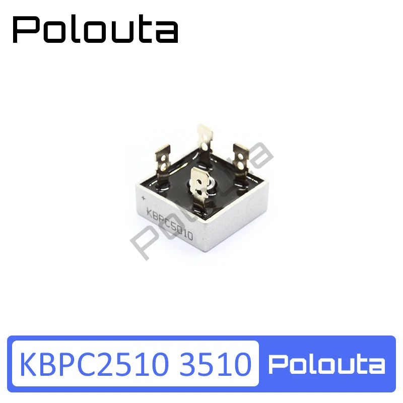 Выпрямительный мост Polouta Kbpc5010 50A Kbpc3516 35A 1000V выпрямительный поддержка скейтборда