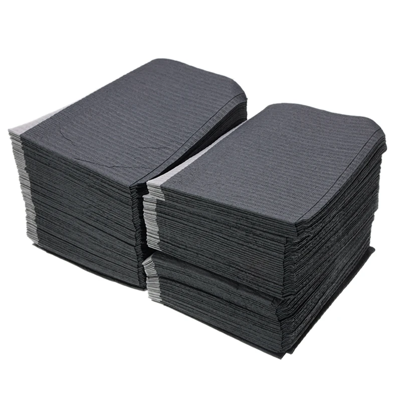 Одноразовые салфетки для татуажа 125 шт./упак. черные чистящие нагрудники пирсинга