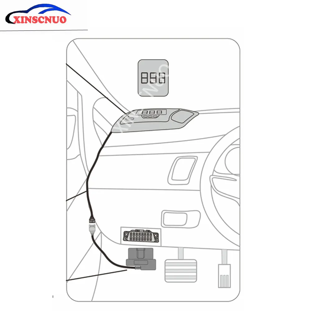 Автомобильный HUD дисплей XINSCNUO для Cadillac XT5 2016 2017 2018 2019 OBD проекционный
