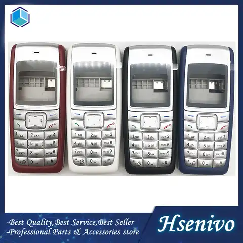 Корпус Hsenivo для Nokia 1110,1112, передняя рамка, средняя рамка, крышка аккумулятора + клавиатура