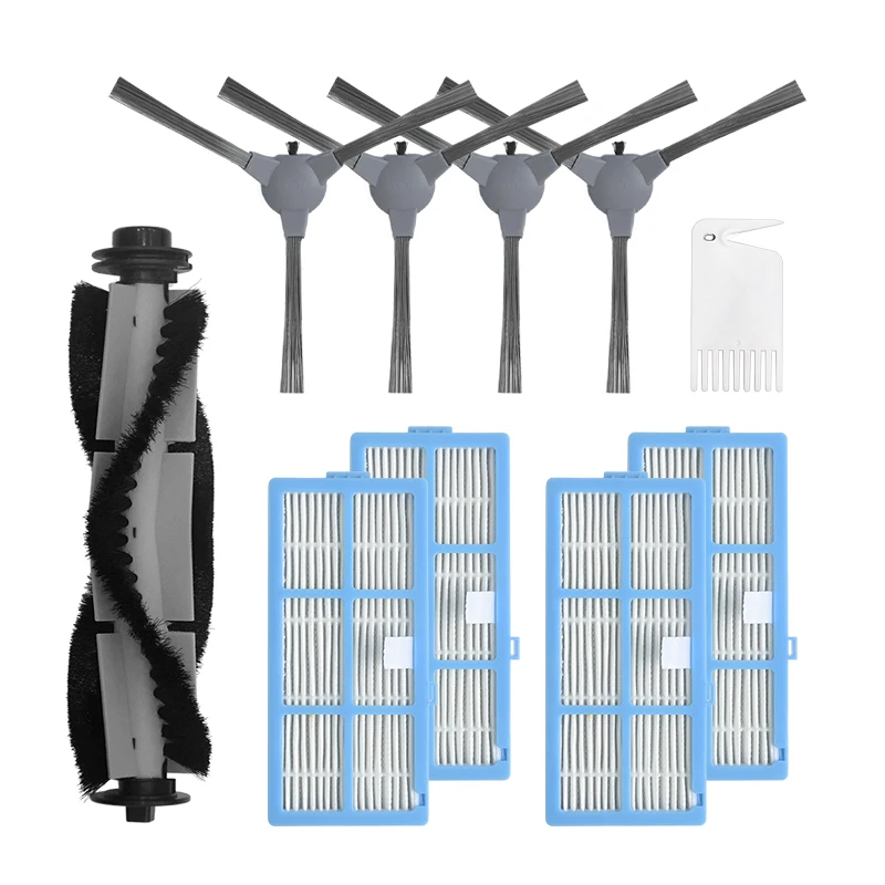 

Fit for Coredy 3500 R3500 R3500S Robot Cleaner Accessories Side Brush, with Frame Filter, Rolling Brush, White Comb
